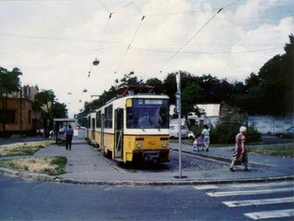 Kápolna tér. 36-os villamos végállomása. Forrás: Budapest régi képeken (FB-csoport)