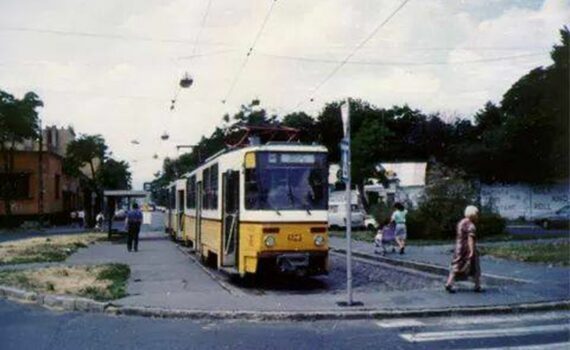 Kápolna tér. 36-os villamos végállomása. Forrás: Budapest régi képeken (FB-csoport)