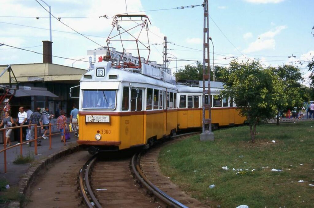 13-as villamos az Örs vezér téri végállomáson. Forrás:   Budapest régi képeken (FB-csoport)