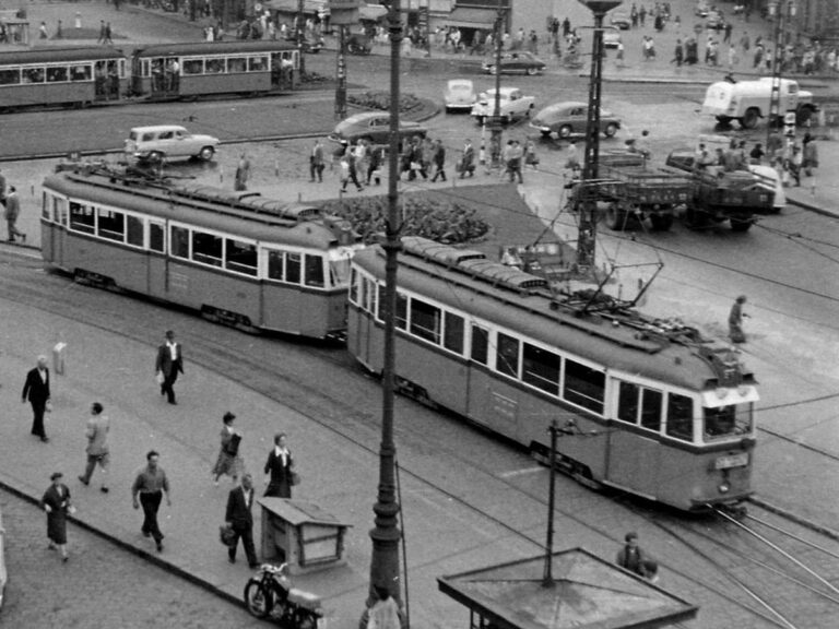 Nyugati tér, 1959. Forrás: Fortepan / Magyar Rendőr