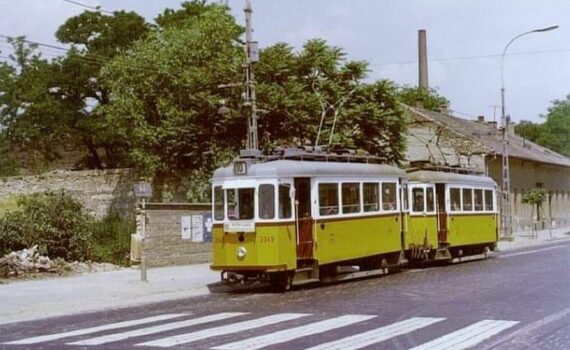 10-es villamos a Külső Váci úton, 1977. Forrás: Budapest régi képeken (Facebook)