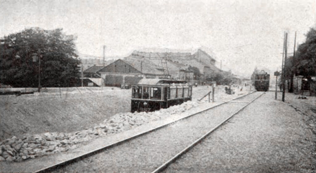 A Külső Váci út szintbeli emelése és kiépítése,  1905. Forrás: Budapest régi képeken (Facebook)