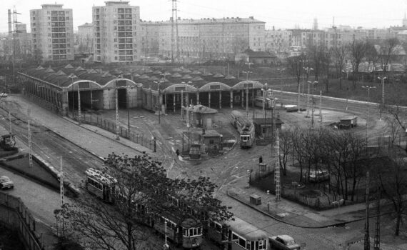 Újpest kocsiszín, 1974. Forrás: Fortepan/ Urbán Tamás